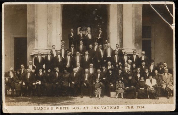 PC 1914 Giants and White Sox at the Vatican